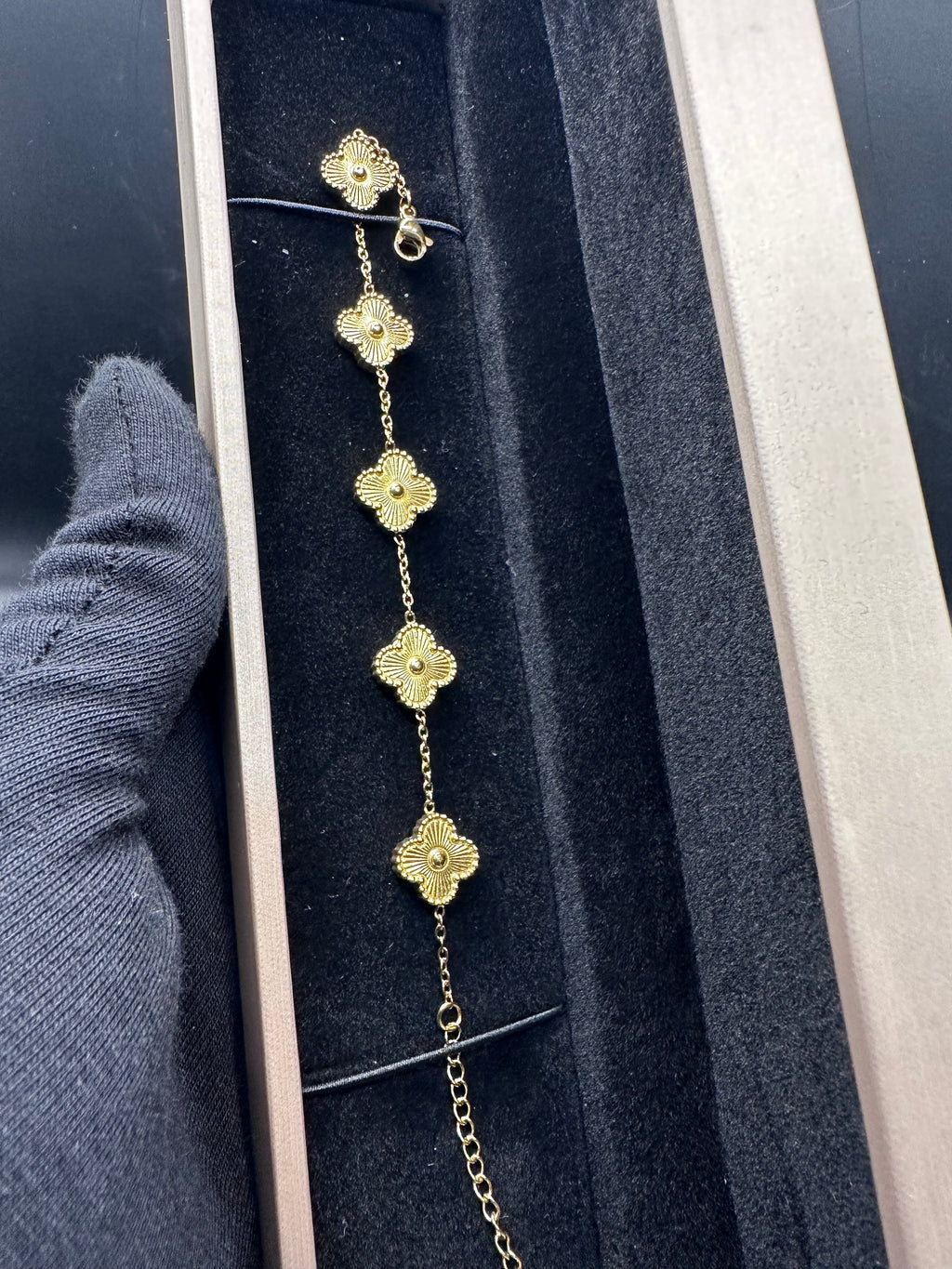 Braclet acier inoxydable trèfle ♣️✨