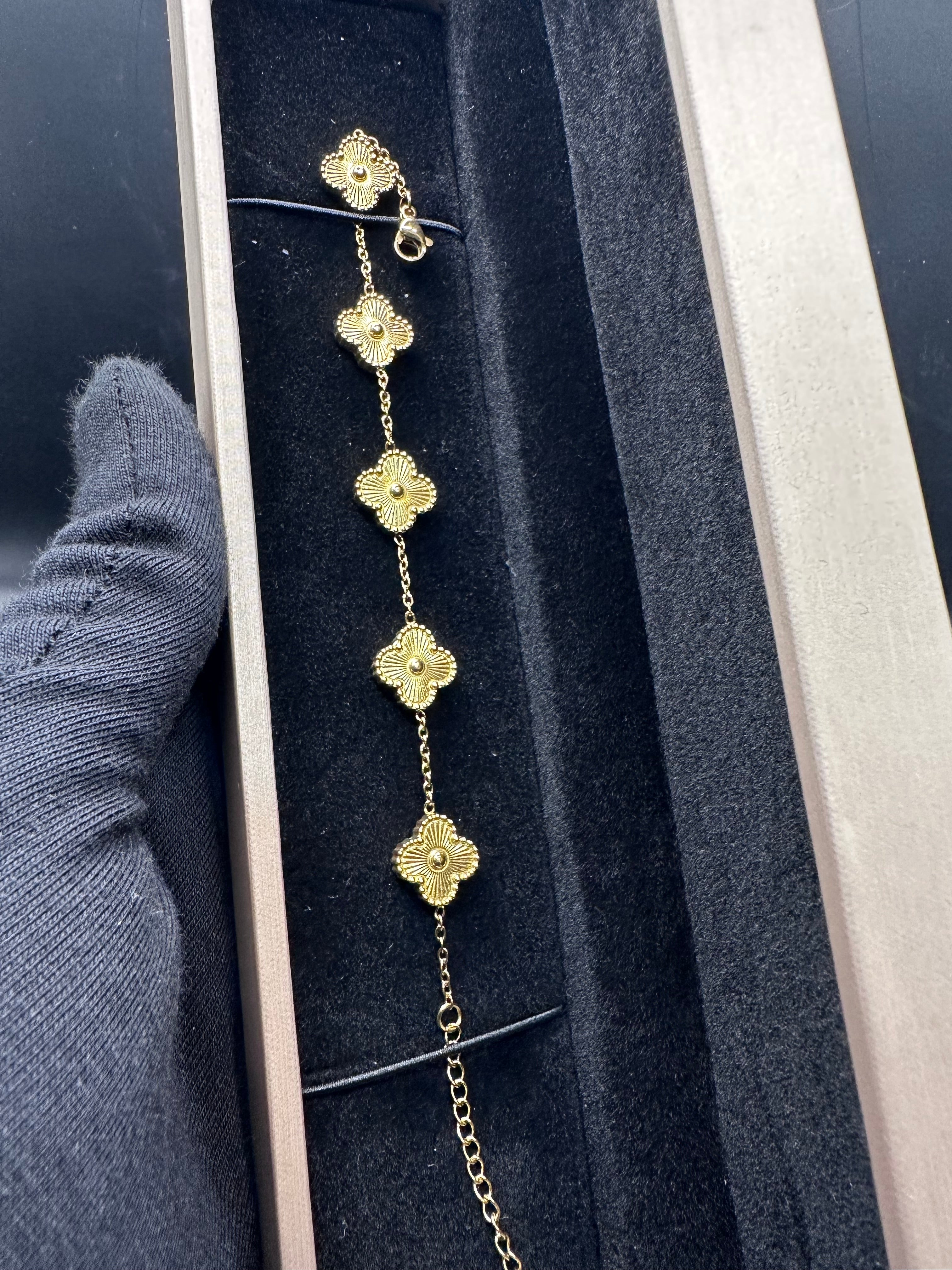 Braclet acier inoxydable trèfle ♣️✨