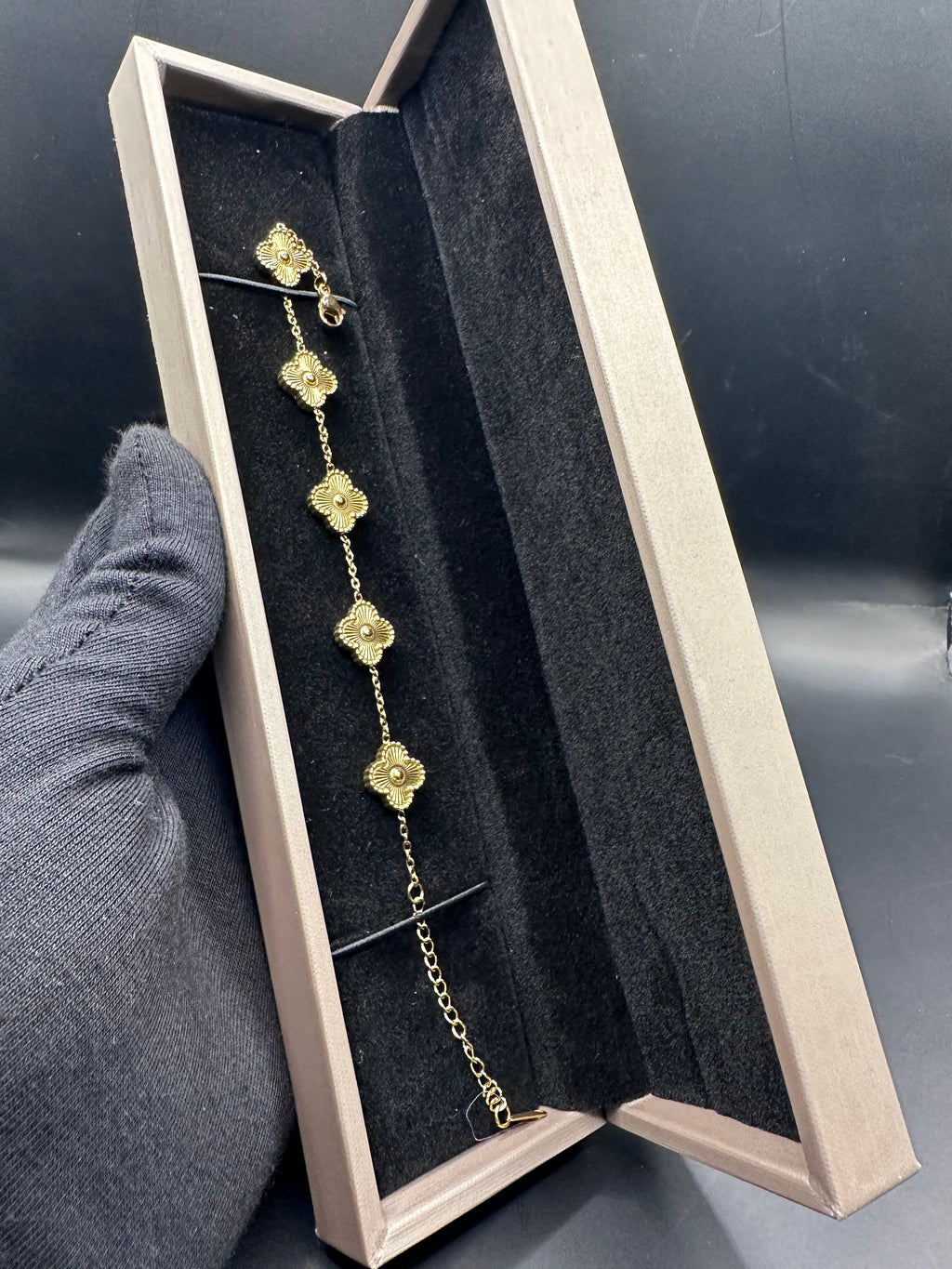 Braclet acier inoxydable trèfle ♣️✨